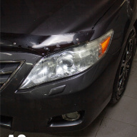 Toyota Camry 45 - замена штатных линз на светодиодные модули Aozoom K3 Dragon Knight.