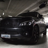 Infiniti QX56 Установили новые ксеноновые лампы D2S Lynx 6000K Japan