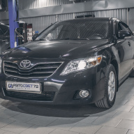 Замена линз в фарах Toyota Camry на би лед