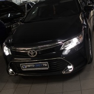 Toyota Camry замена старых линз на новые Aozoom A6