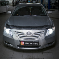 Toyota Camry VI (XV40) - улучшение света фар. Замена штатных галогеновых линз на Би-ксенон Hella.