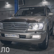 Установка линз в Toyota Land Cruiser 100