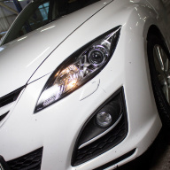 Mazda 6 GH - замена выгоревших линз на новые биксеноновые модули Hella 3R H7.