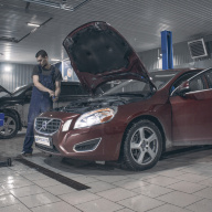 Bi-Led линзы в Volvo S60