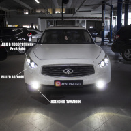 Замена линз в фарах на BI-LED AOZOOM - Infiniti FX35
