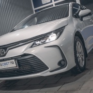 Toyota Corolla XII замена галогеновых линз на билед.