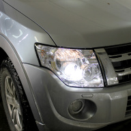 Pajero IV замена линз в фарах