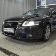Audi A6 - замена штатных линз на би-ксенон Hella