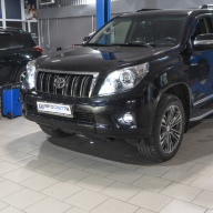 Модернизация головного света Toyota Land Cruiser Prado замена линз на BI-LED