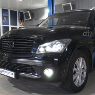 INFINITI QX56 - замена штатных линз на светодиодные BI-LED с сохранением функции AFS