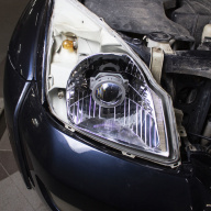 Toyota Land Cruiser Prado 120 Установка BI-LED линз Aozoom A3 max