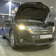 Улучшение света штатных фар на Toyota Venza