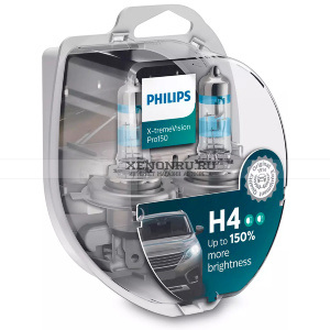Галогенные лампы H4 Philips X-tremeVision Pro150 12342XVPS2 