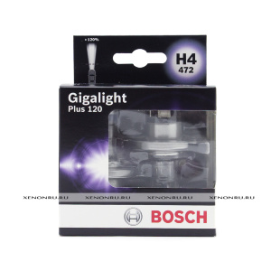 H4 Bosch Gigalight Plus 120 1987301106 Галогенные лампы увеличенной яркости H4 BOSCH Gigalight Plus 120 